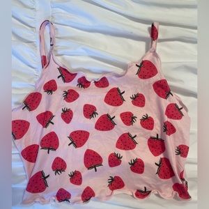 strawberry crop top
